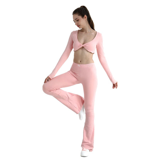 Pantalon Évasé Taille Haute
